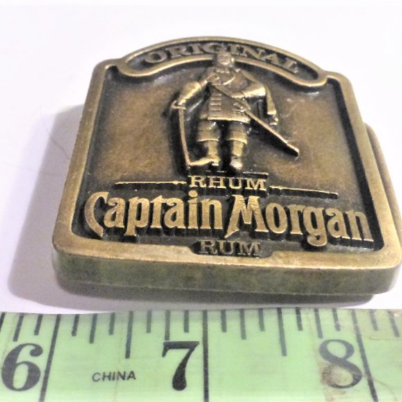 Expired RARE Vintage CAPTAIN MORGAN Belt Buckle in Package Original Brand Rum - Picture 6 of 7